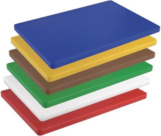 Hygiplas LDPE Extra Dikke Snijplank Blauw 600x450x20mm