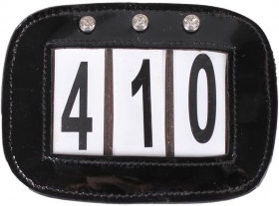 QHP Nummerhouder - Black - Onesize