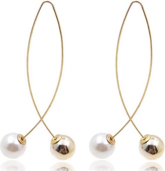 LGT JWLS LGT Jewels Damesoorbellen Cirkelvorm met Strik Goud