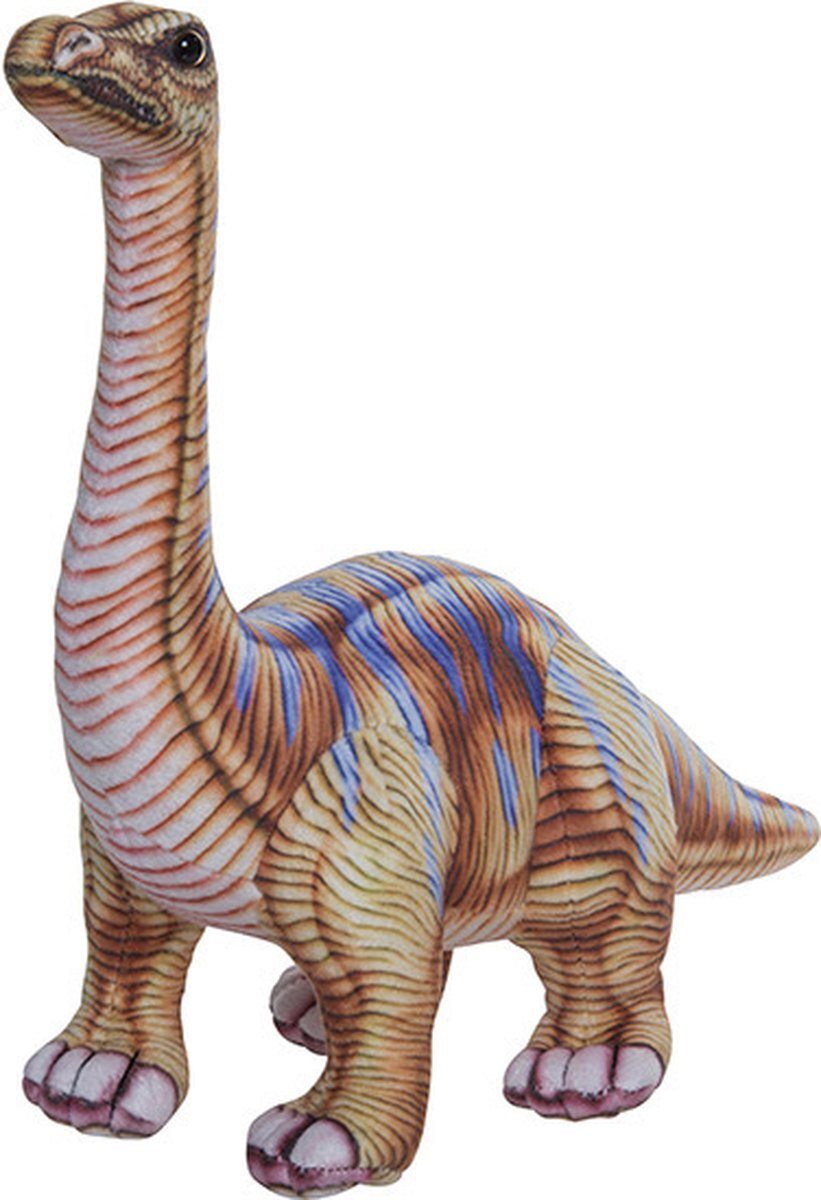 Nature Planet Pluche knuffel dinosaurus Apatosaurus van 30 cm - Dino speelgoed knuffeldieren