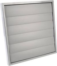 Wallair N34865 Jalousie de ventilation Gris Plastique Carré 29,4 cm x 29,4 cm