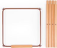 CHILDHOME, Evolu Extra Set Lange Poten + Voetsteun - Hout - Roest