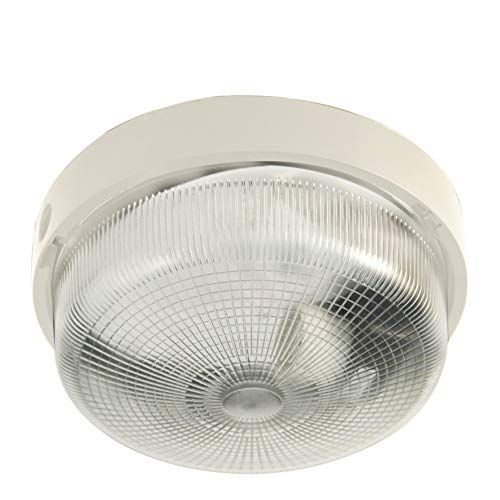 VELAMP Bigbob Ronde Wandlamp - 22cm - E27 - Max 60W - Wit