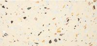 Saniclass Tops Topblad - 120x1.8x46cm - 2 afvoeren - zonder kraangaten - Terrazzo crème