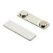 Magnetische First4magnets Magnetische naambadge voor ID, personeel, gasten, bezoekers, evenementen, werkkleding, jas, shirt, bedrijf met zelfklevende en metalen achterkant - 45 mm x 13 mm