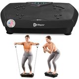 LifePro Vibration Plate Exercise Machine - Hexaplate Acupressure Plate for Lymphatic Drainage & weight loss - Remote & LED Display, 150W Quiet Motor, 120 Speed Settings & 150 KG Capacity (Black)