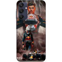 Maniacase Coque Pour Samsung galaxy A25 Verstappen éclair Formule 1 Casque F1