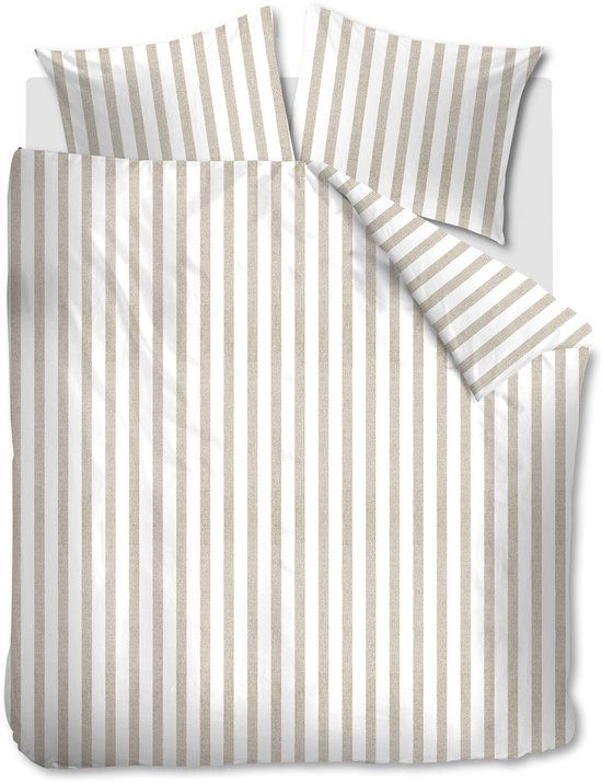 Ambiante Ally dekbedovertrek - Lits-Jumeaux - 240 x 200/220 cm - Zand