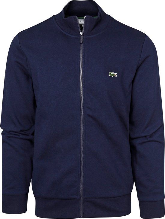 Lacoste Vest Full Zip Donkerblauw - Heren - Maat XXL - Polyester - Padel