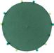 Tapis rond sans marque avec pompons - 90 cm - Vert