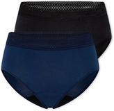 Schiesser 2 PACK Retro Menstruatie onderbroekje - Schiesser Care Dames Onderbroek - zwart/donkerblauw