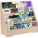 Étagère à livres pour enfants 5 niveaux – Bibliothèque en bois multifonction – Rangement profond livres et magazines pour chambre, salle de jeux ou classe – Couleur bois naturel
