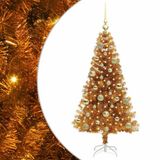 vidaXL Sapin de Noël Or 120 cm PET avec Lumières