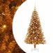 vidaXL Sapin de Noël Or 120 cm PET avec Lumières