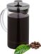 Merkloos Relaxdays cafetière - handmatige koffiemaker - 600 ml - glas en rvs - theemaker - transparant/zilver