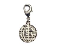 INNSPIRO Nice Charms World metalen hanger met karabijnhaak, diameter 14 mm, 25 en, 13mm., Metaal, Geen edelsteen