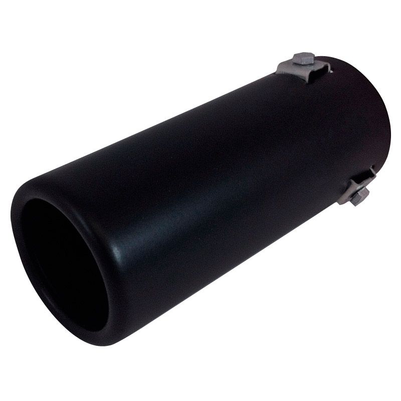 AutoStyle Uitlaatsierstuk Staal/Zwart - Rond 70mm - Lengte 170mm - 35-66mm Aansluiting