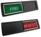 CombiCraft schuifbordje met "Frei-Besetzt" in zwart 178 x 50 mm - set van 5