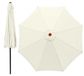 Solidchoice - Housse de parasol de remplacement 300cm avec 8 baleines, imperméable, protection UV