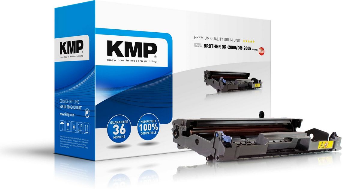 KMP B-DR24 - Drum voor Brother DCP-7010, DCP-7025, FAX-2820, FAX-2825, FAX-2920, HL-2030, HL-2035, HL-2040, HL-2070N, MFC-7225N, MFC-7420, MFC-7820N