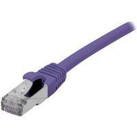 exertis Connect - Verbindingskabel - RJ-45 (M) naar RJ-45 (M) - 1.5 m - afgeschermd F/UTP - CAT 6 - halogeenvrij, zonder haken - paars