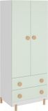 en.casa Vaarentaa Kinderkledingkast 156x60x41 cm mintgroen