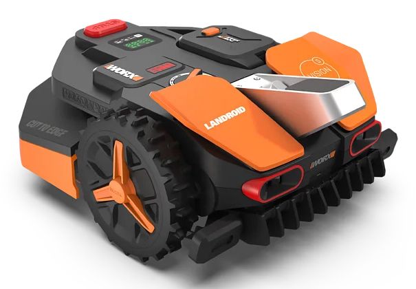 WORX Vision AI S250 Robotmaaier - Robotic lawn mower - 250 m² - 18 cm - 3-6 cm - Rotary blades - 4 height positions - 2800 RPM - Black, Orange, Red, Silver