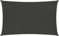 vidaXL Zonnezeil 3x4m HDPE Antracietkleurig