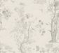 A.S. Création Vliesbehang, Bloemenbehang grijs | B790437, 10,05 m x 0,53 m