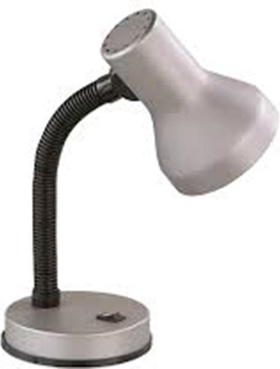 BES LED Trion Printon Tafellamp - Mat Grijs - E27 - Rond - 30cm