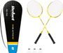 Rebel Badmintonset Aluminium Geel Inclusief Etui