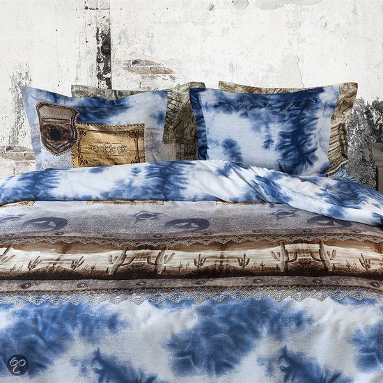 Refined Denim Dekbedovertrek - Litsjumeaux - 240x200/220 cm - Blauw