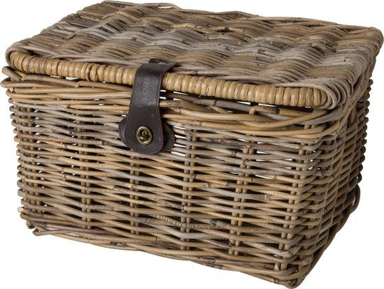 FastRider Rotan mand met klep - 8712719658121