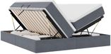 vidaXL Opbergbed met matras Donkergrijs 180 x 200 cm Fluweel