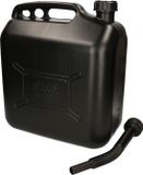 Merkloos / Sans marque Interbosch B.V. Brandstof Jerrycan - 20 liter - zwart - met schenktuit