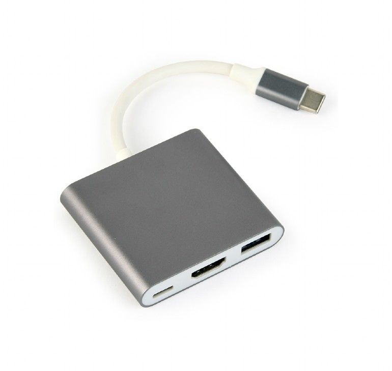 Gembird A-CM-HDMIF-02-SG - USB grafische adapter - Grijs