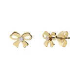 Lucardi Kinder 14 karaat gouden oorbel strik