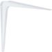 Vormann Console en tôle d'acier blanche, capacité de charge jusqu'à 80 kg, 150 x 37 x 200 mm