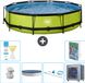 EXIT Toys EXIT Rond Lime Frame Zwembad - 360 x 76 cm