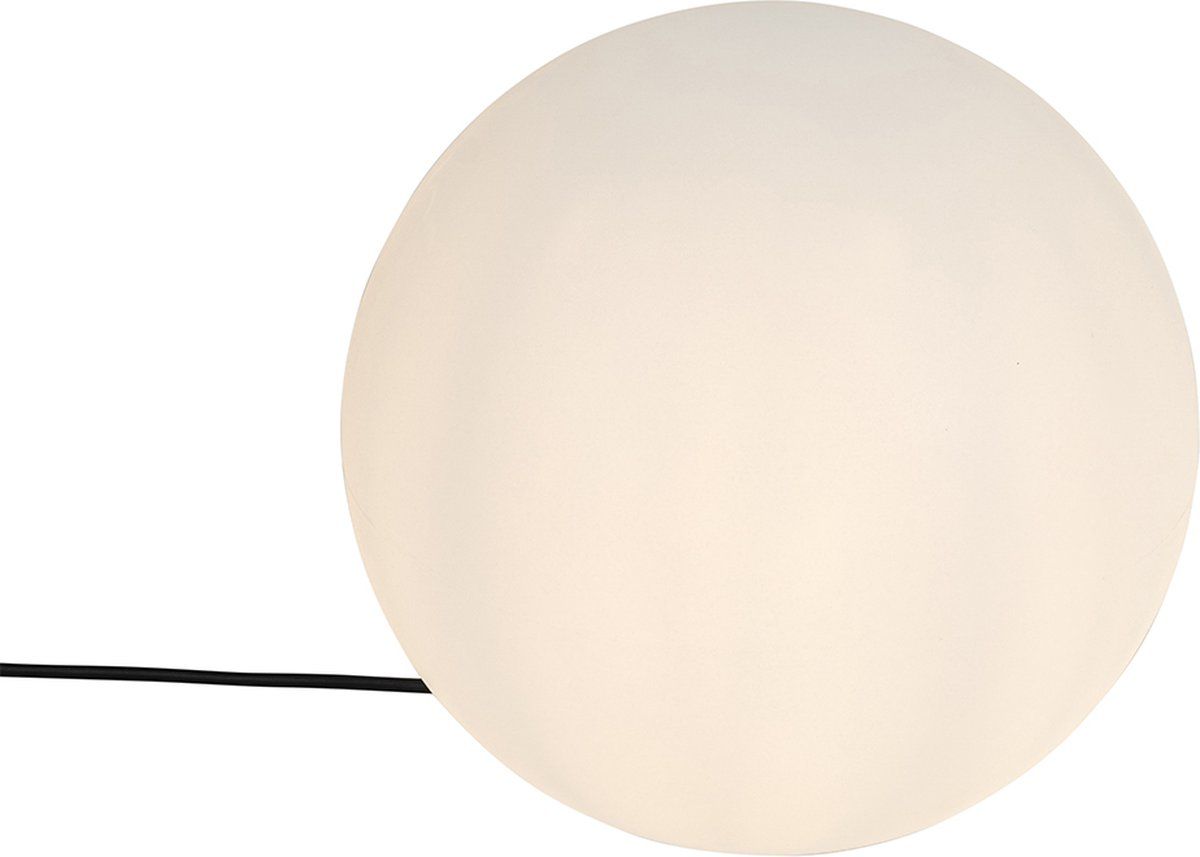 QAZQA Nura - Vloerlamp - 1 lichts - H 53.7 cm - Wit - Buitenverlichting - Kunststof