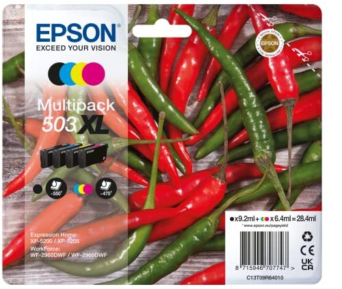 Epson Epson C13T09R64020 (503XL) Inktcartridge 4-kleuren Voordeelbundel Hoge capaciteit