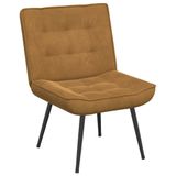 vidaXL Relaxstoel 64x74x84 cm fluweel bruin