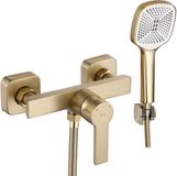 REA My2021-8Gg Argus Regendouche Geborsteld Goud 10,5 Cm