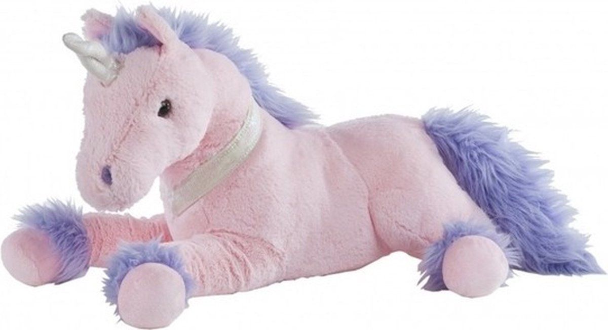 Heunec Roze pluche eenhoorn knuffel - 50 cm