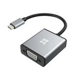 XtremeMac XWH-ACV1-13 USB-C naar VGA adapter - 1920 x 1080 Pixels - Grijs