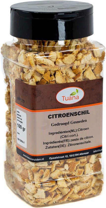 Tuana Kruiden Citroenschil - Strooibus 100 Gram - MP0053