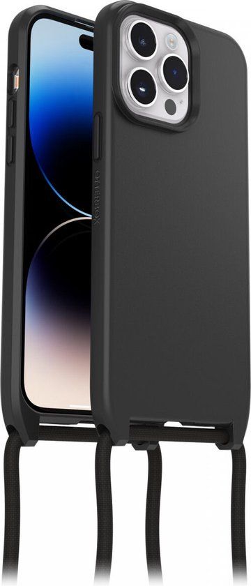 OtterBox React Necklace iPhone 14 Pro Max Hoesje met Koord Zwart