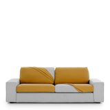 Eysa Bi-elastische bankovertrek voor zitting en rugleuning, maat S, mosterdkleurig design Harlem
