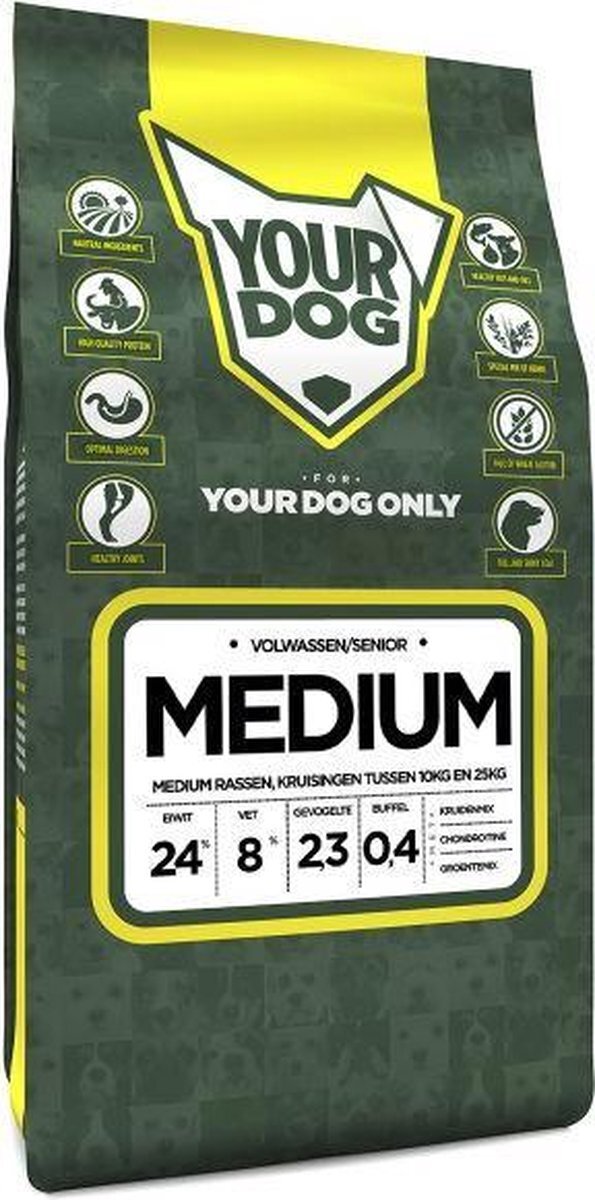 Yourdog 3 kg medium hondenvoer