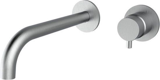 Plieger Napoli Inbouw Wastafelkraan - Chroom Geborsteld - Modern Design